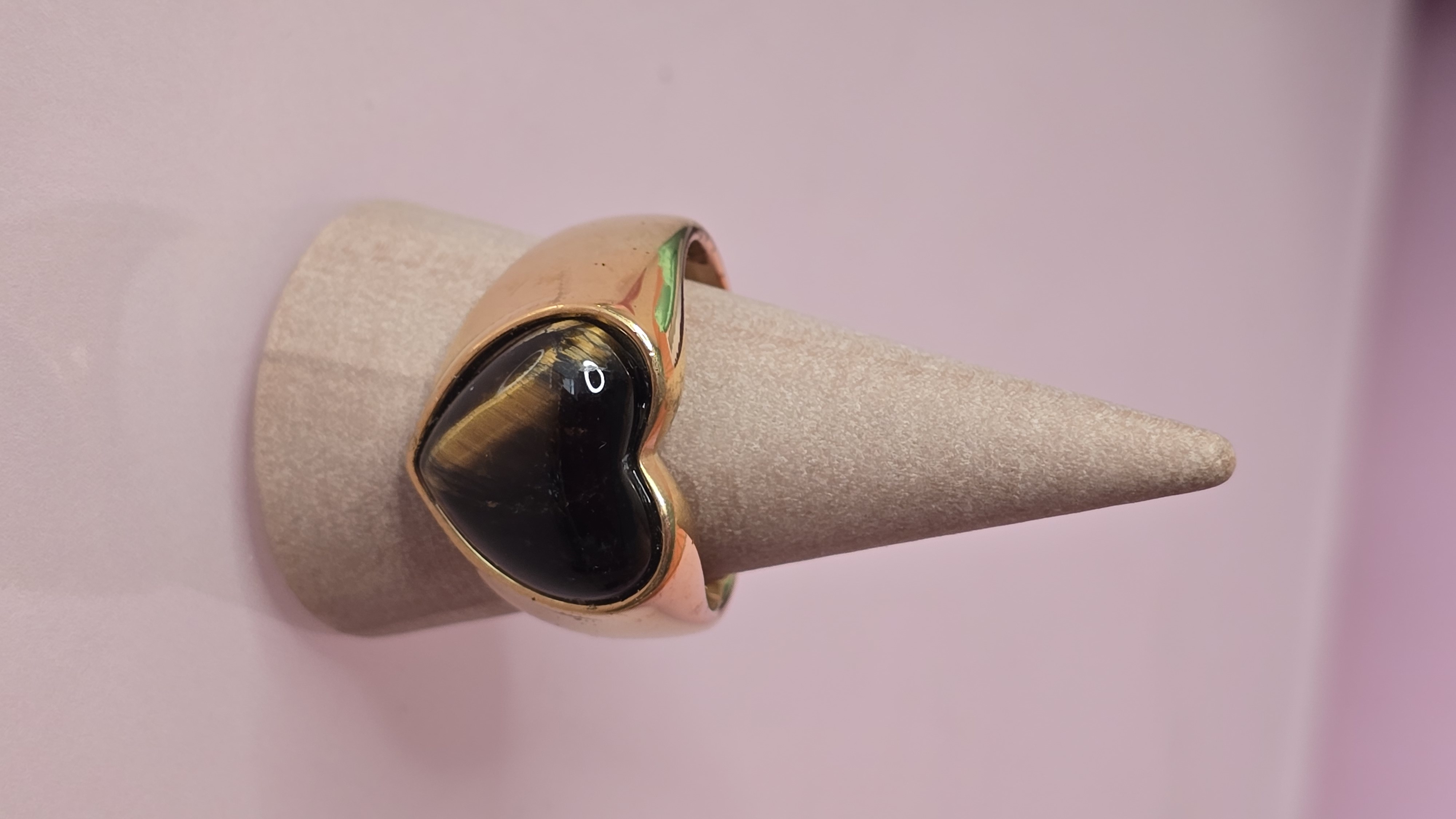bague coeur oeil du tigre